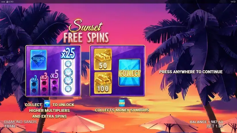 Diamond Sands slot screenshot 5