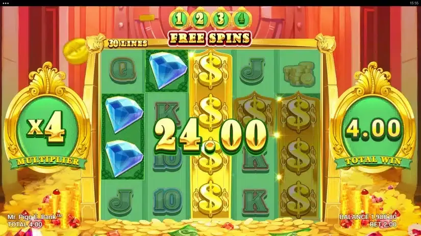 Mr. Pigg E. Bank slot screenshot 