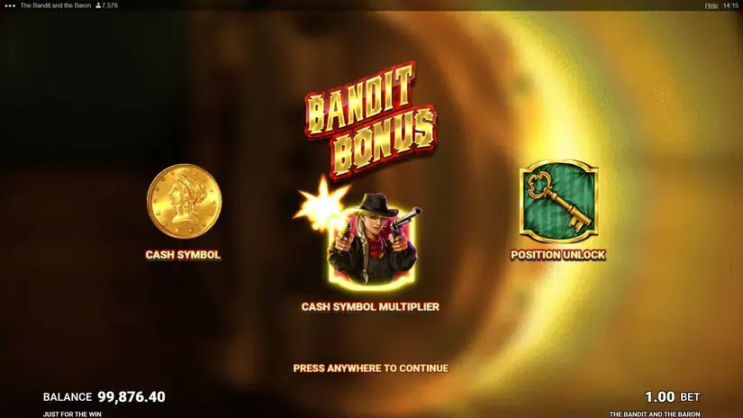 The Bandit and the Baron slot screenshot 6