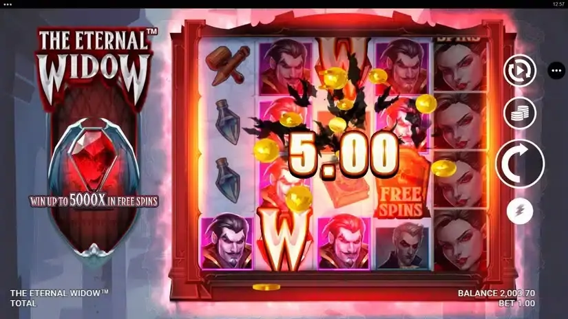 The Eternal Widow slot screenshot 3