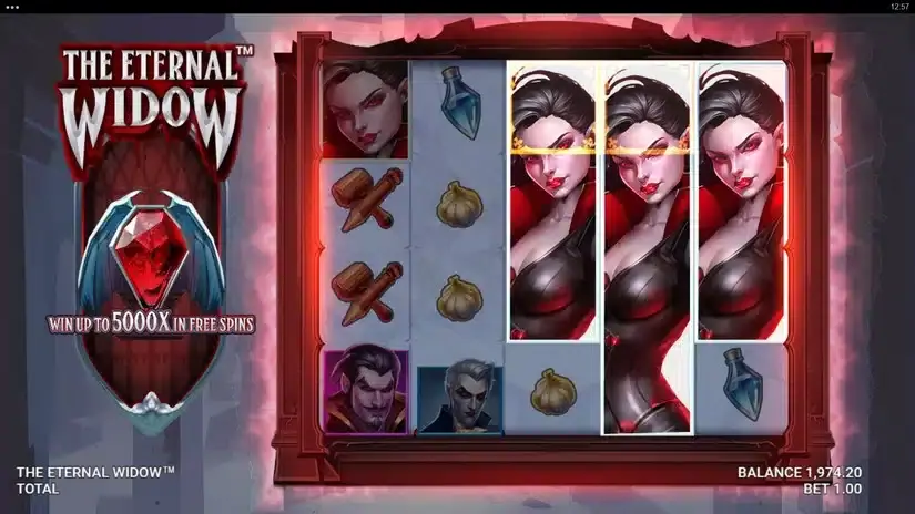 The Eternal Widow slot screenshot 2