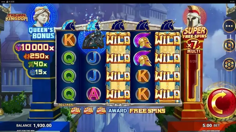Trojan Kingdom slot screenshot 