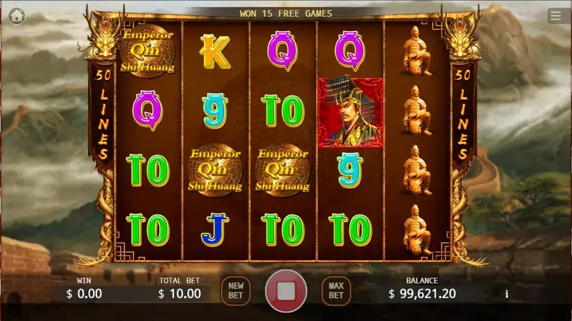 Emperor Qin slot screenshot 4