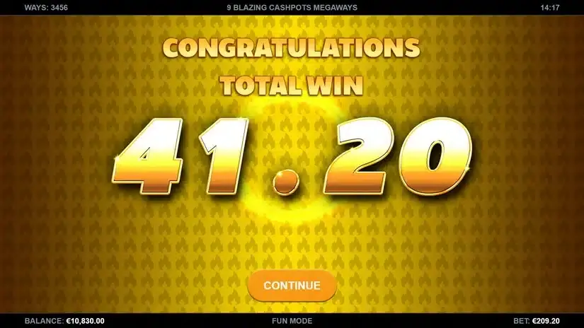 9 Blazing Cashpots Megaways slot screenshot 7