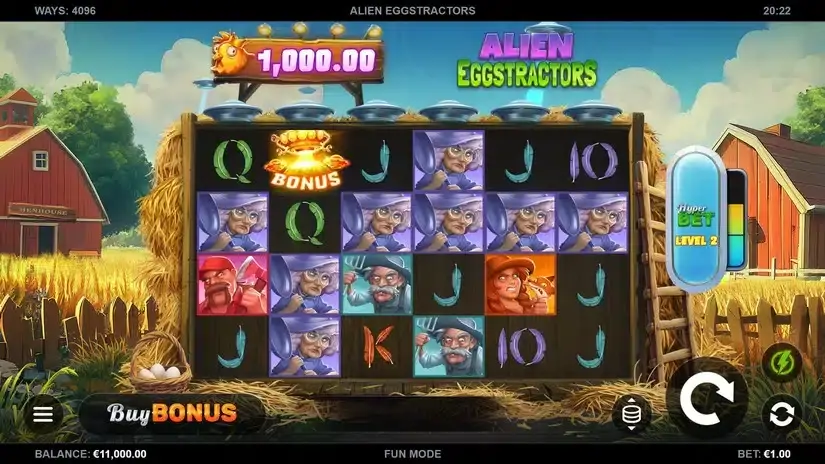 Alien Eggstractors slot screenshot 1
