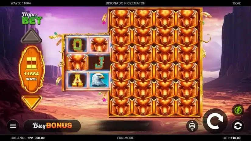 Bisonado PrizeMatch slot screenshot 