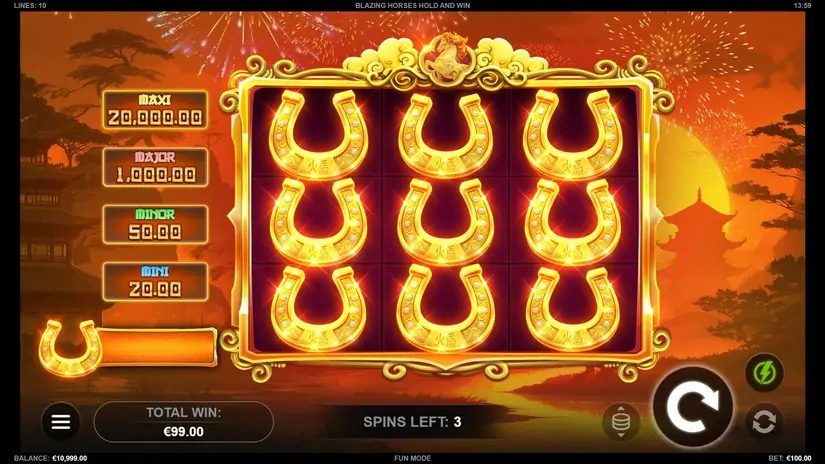 Blazing Horses Hold and Win slot screenshot 5