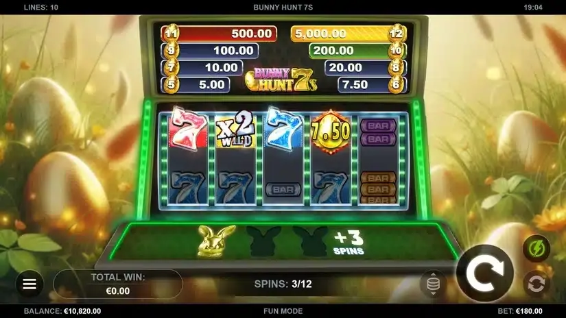 Bunny Hunt 7s slot screenshot 3