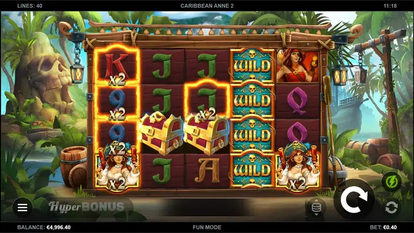 Caribbean Anne 2 slot screenshot 2