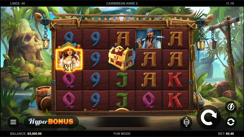 Caribbean Anne 2 slot screenshot 