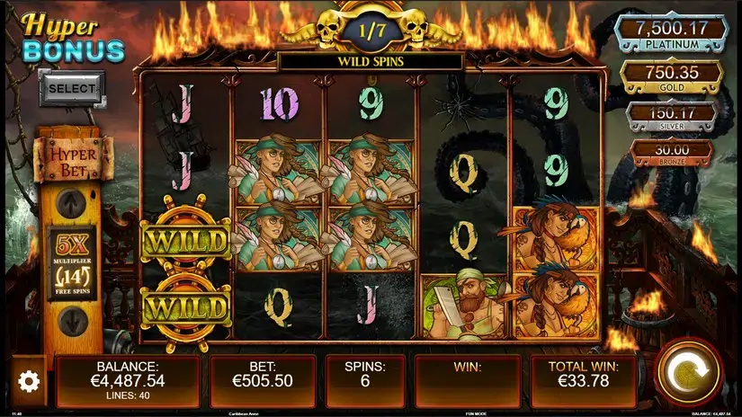 Caribbean Anne slot screenshot 6