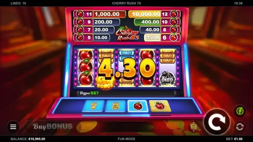 Cherry Rush 7s slot screenshot 4