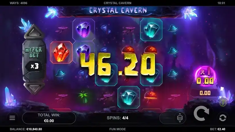 Crystal Cavern slot screenshot 4
