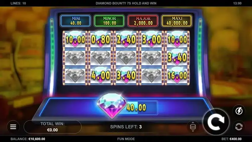 Diamond Bounty 7s Hold & Win slot screenshot 3