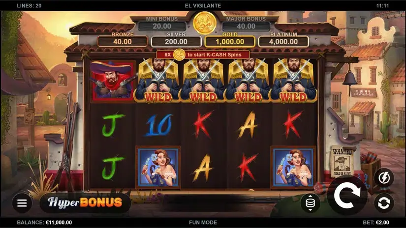 El Vigilante slot screenshot 
