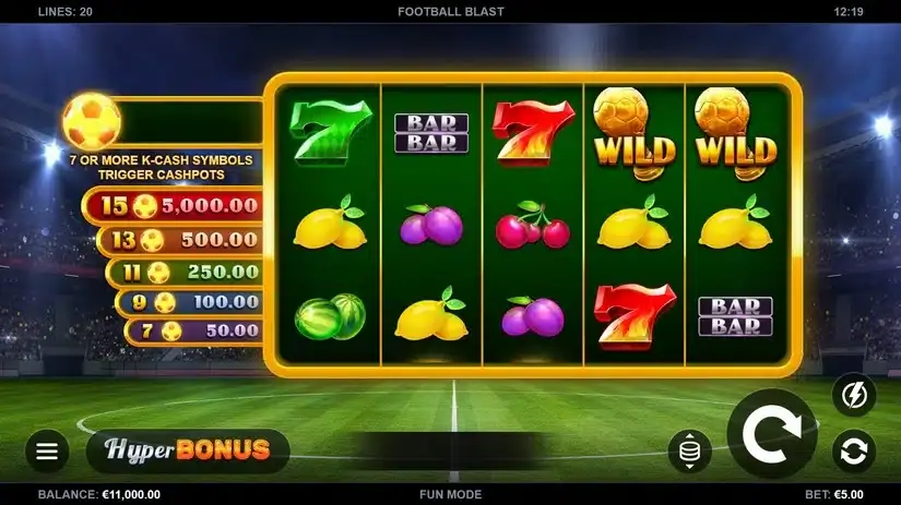 Football Blast slot screenshot 