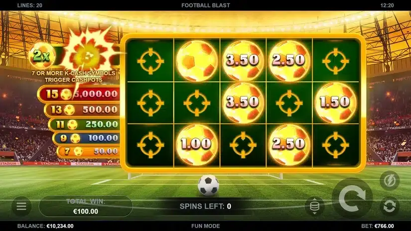 Football Blast slot screenshot 6