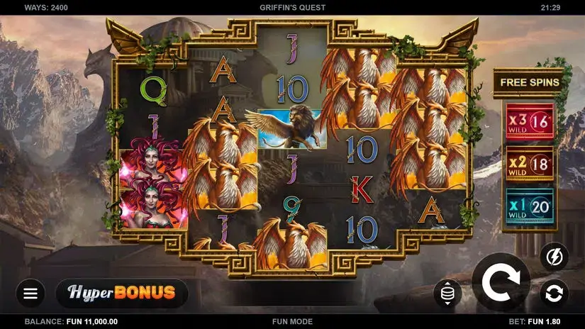 Griffin’s Quest slot screenshot 1