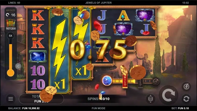 Jewels of Jupiter slot screenshot 