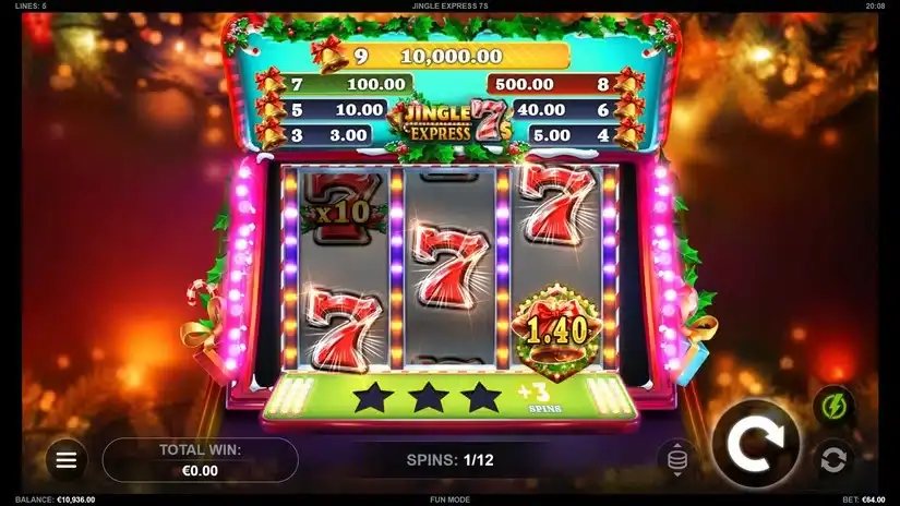Jingle Express 7s slot screenshot 3