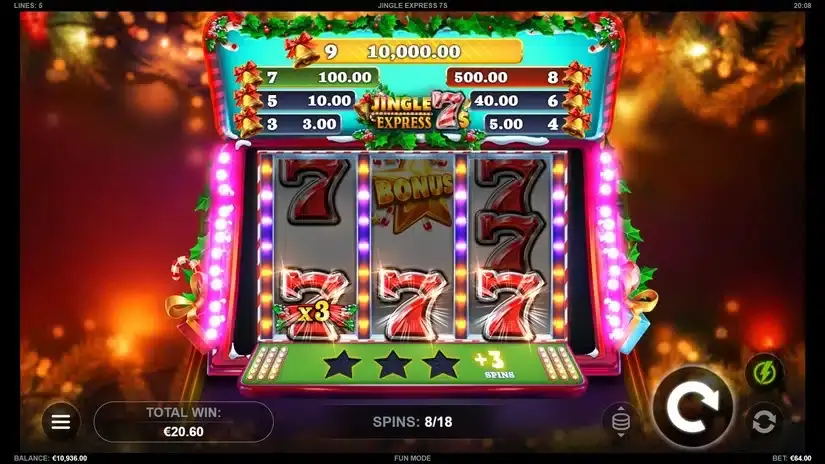 Jingle Express 7s slot screenshot 6