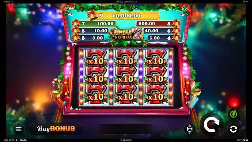 Jingle Express 7s slot screenshot 1