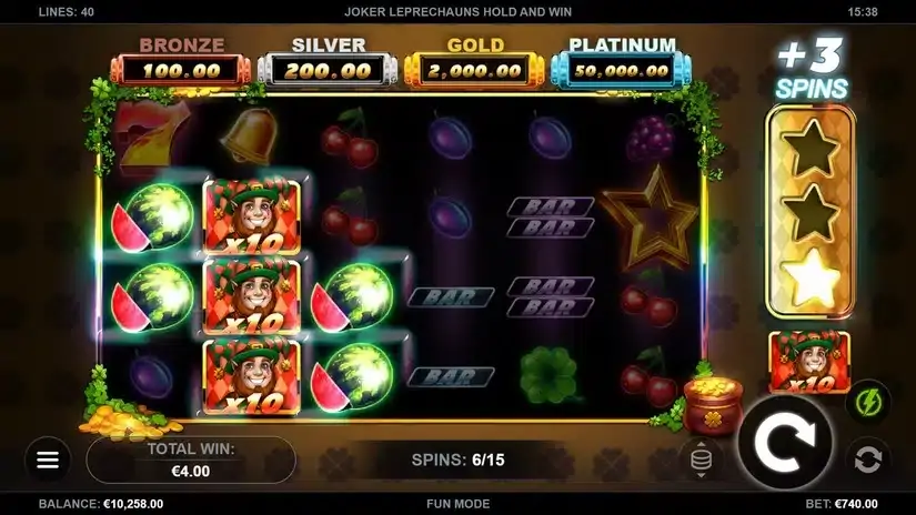 Joker Leprechauns Hold and Win slot screenshot 4