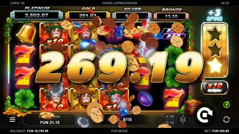 Joker Leprechauns slot screenshot 6