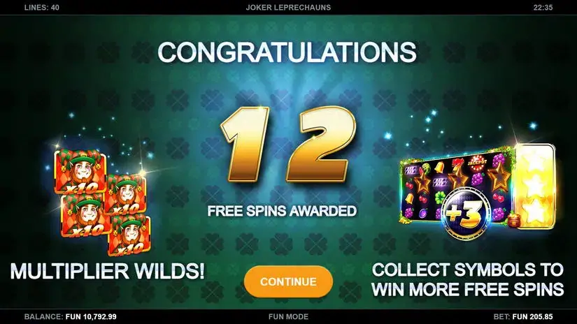 Joker Leprechauns slot screenshot 4