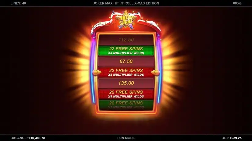Joker Max: Hit ‘n’ Roll Xmas Edition slot screenshot 3