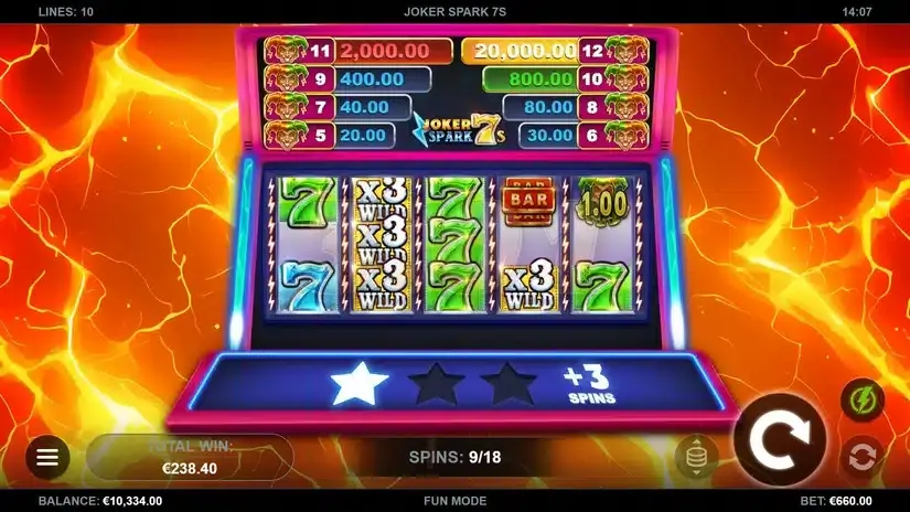 Joker Spark 7s slot screenshot 5