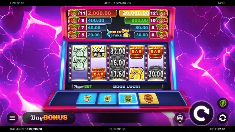 Joker Spark 7s slot screenshot 1