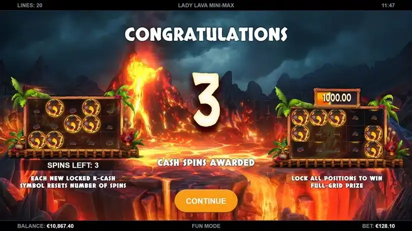 Lady Lava Mini-Max slot screenshot 4