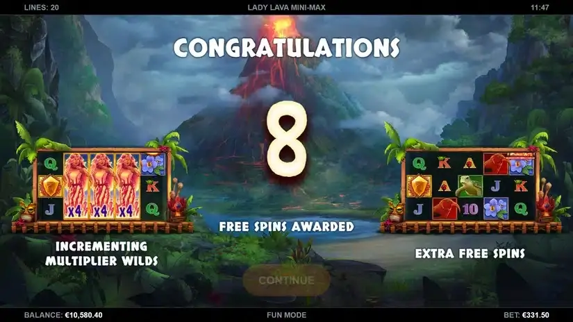 Lady Lava Mini-Max slot screenshot 6