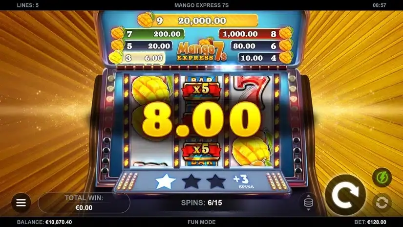 Mango Express 7s slot screenshot 4