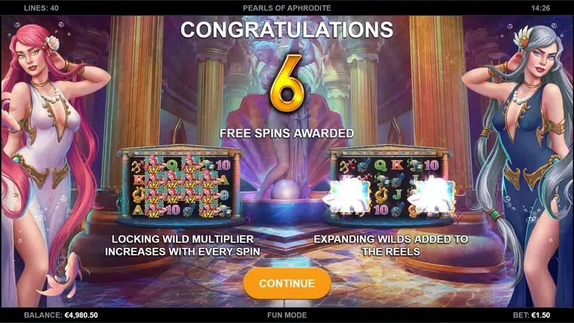 Pearls of Aphrodite slot screenshot 4