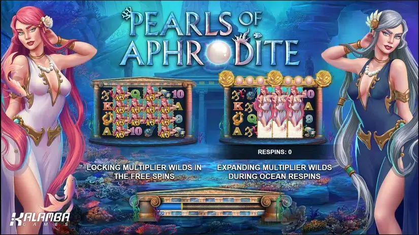 Pearls of Aphrodite slot screenshot 