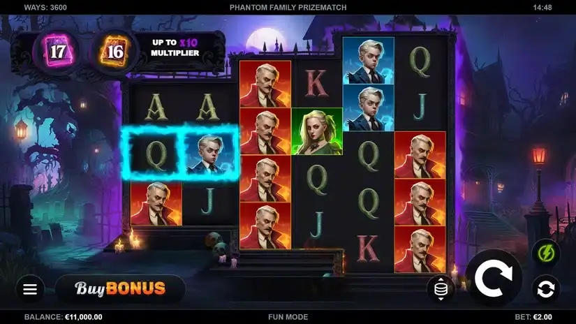 Phantom Family PrizeMatch slot screenshot 1