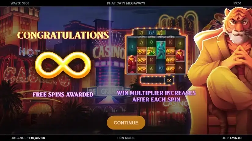 Phat Cats Megaways slot screenshot 3