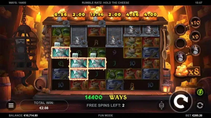 Rumble Ratz Hold the Cheese slot screenshot 4