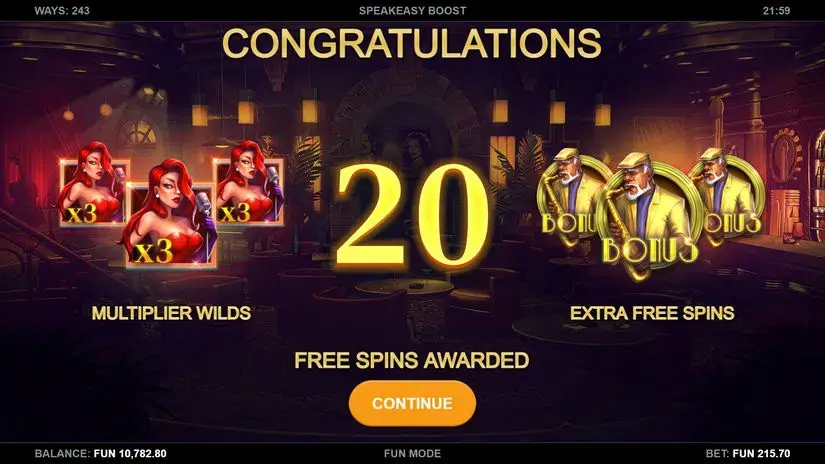 Speakeasy Boost slot screenshot 4