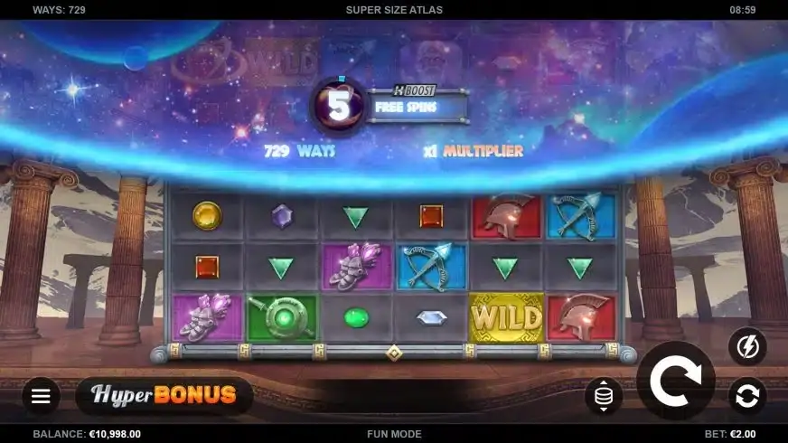 Super Size Atlas slot screenshot 1