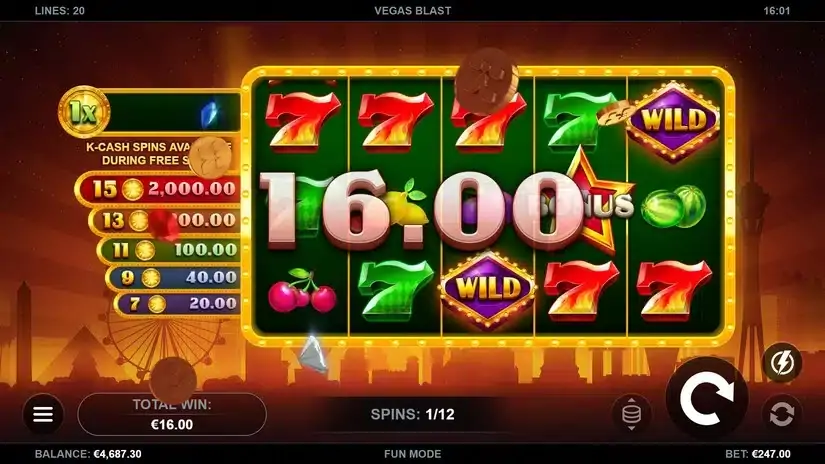 Vegas Blast slot screenshot 5