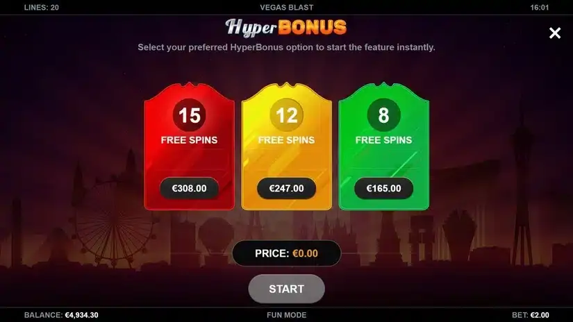 Vegas Blast slot screenshot 3