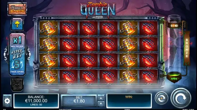 Zombie Queen Gamble feature slot screenshot 1