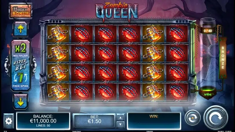 Zombie Queen slot screenshot 