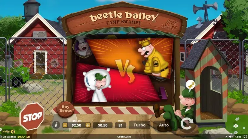 Beetle Bailey slot screenshot 2
