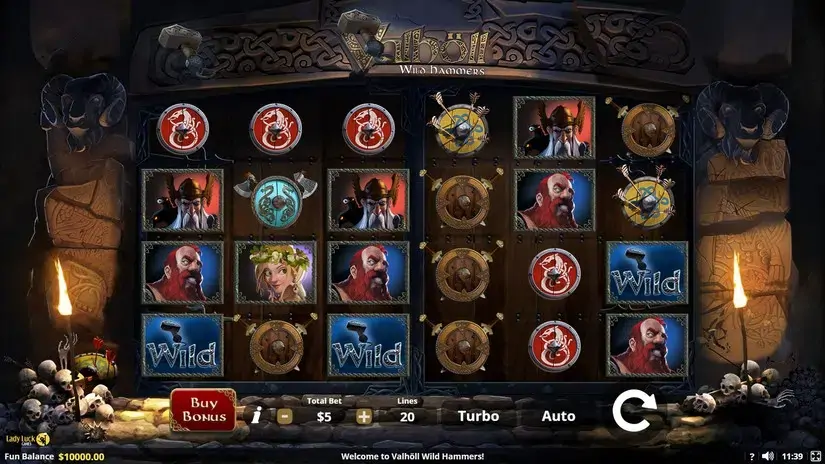 Valholl: Wild Hammers slot screenshot 