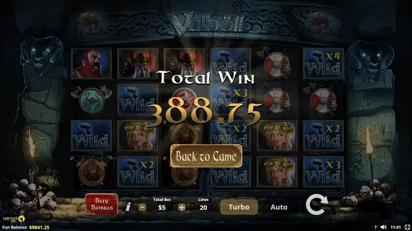 Valholl: Wild Hammers slot screenshot 
