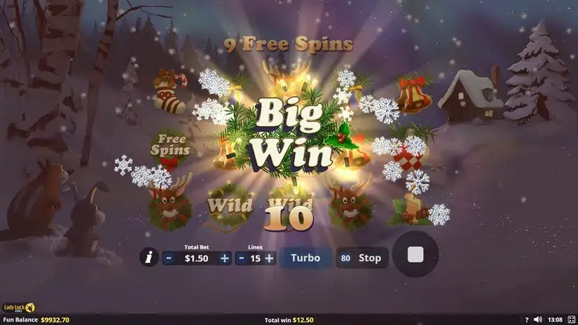 Xmas at the Cabin slot screenshot 6